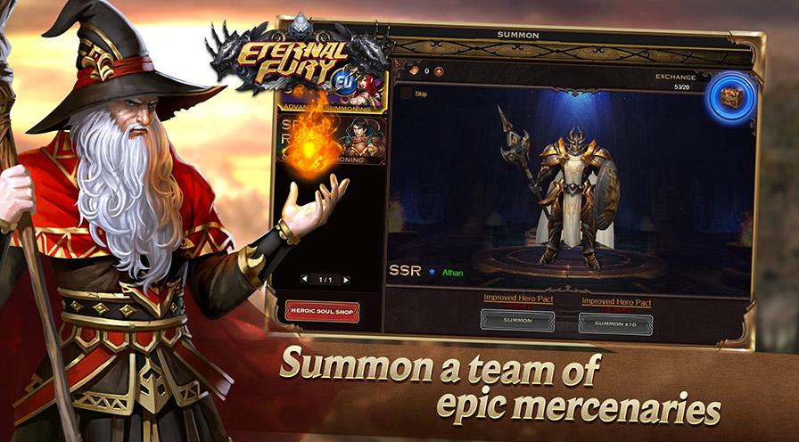 Summon a team of epic mercenaries