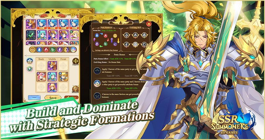 Build and Dominate with Strategic Formations