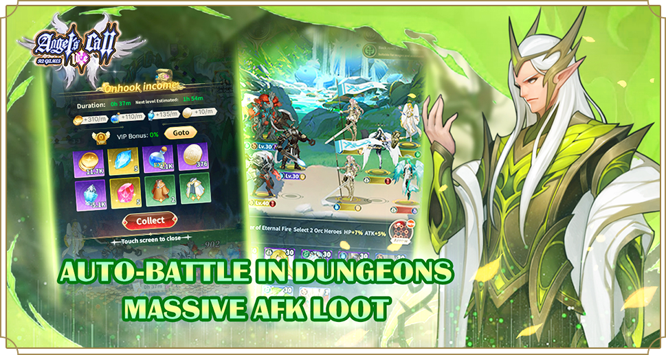 AUTO-BATTLE IN DUNGEONS MASSIVE AFK LOOT