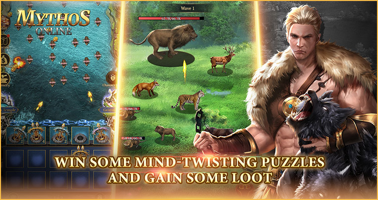 Win some mind-twisting puzzles and gain some loot