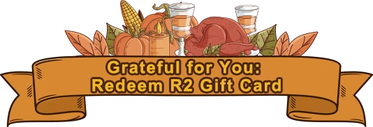 Grateful for You: Redeem R2 Gift Card
