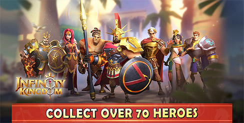 COLLECT OVER 7O HEROES