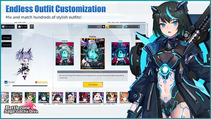 Endless Outfit Customization / Mix and match hundreds of stylish outfits!