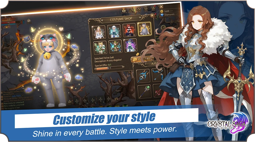 Customize your style. Shine in every battle. Style meets power.