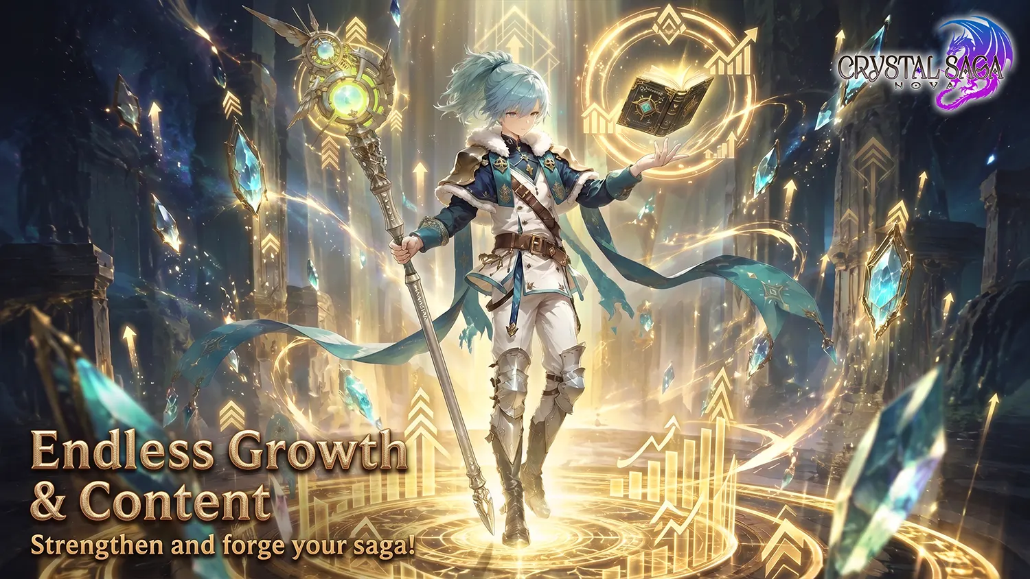 Endless Growth & Content / Strengthen and forge your saga!