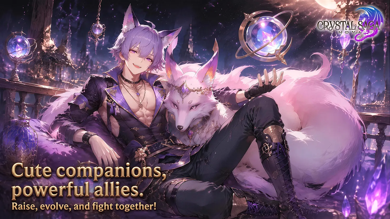 Cute companions, powerfulallies. / Raise, evolve, and fight together!