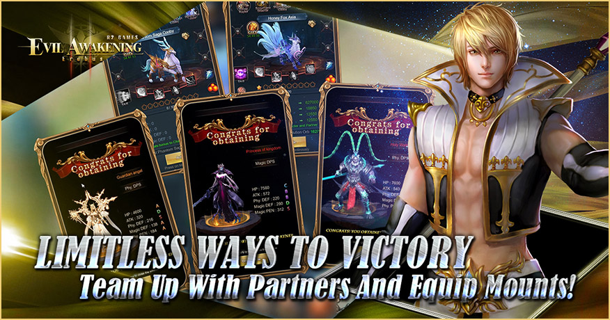 Limitless Ways To Victory Team Up With Partners And Equip Mounts!