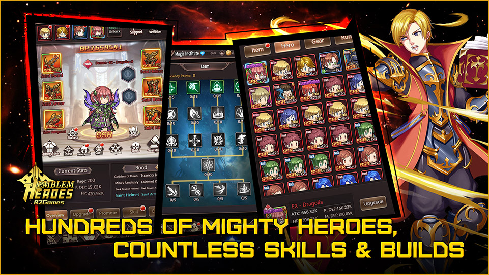 Hundreds Of Mighty Heroes, Countless Skills & Builds