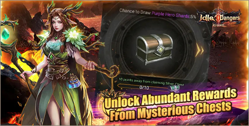 Unlock abundant rewards from mysterious chests.