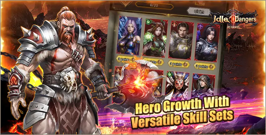 Hero growth with versatile skill sets.