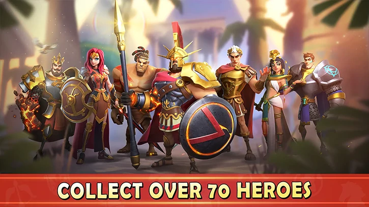 COLLECT OVER 70 HEROES