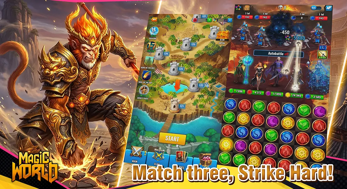 Match three, Strike Hard!