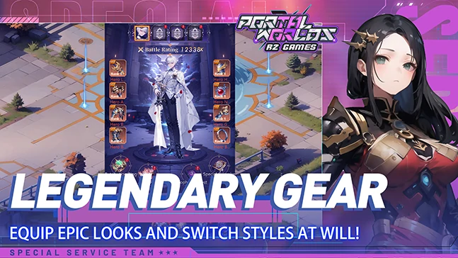 Legendary Gear Equip epic looks and switch styles at will!