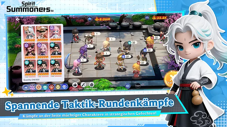 Spannende Taktik-Rundenkämpfe / Kämpfe an der Seite mächtiger Charaktere in strategischen Gefechten!