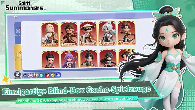 Einzigartige Blind-Box Gacha-Spielzeuge / Niedliche 3D-Champions im chinesischen Stil warten auf dich!
