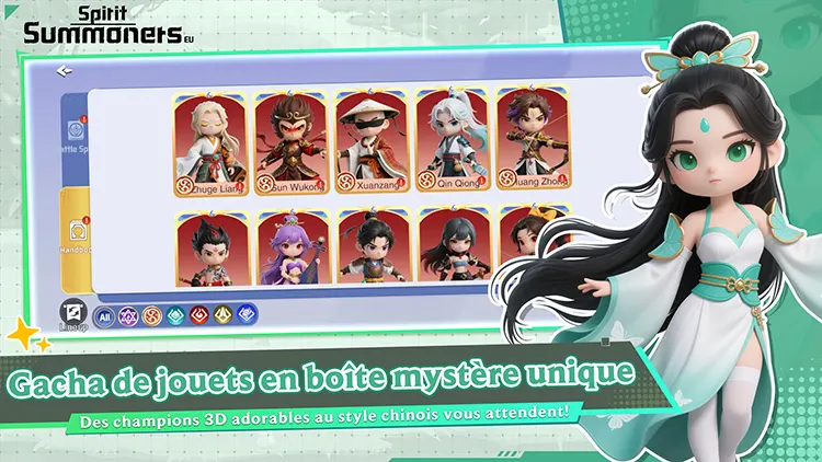Gacha de jouets en boîte mystère unique / Des champions 3D adorables au style chinois vous attendent!
