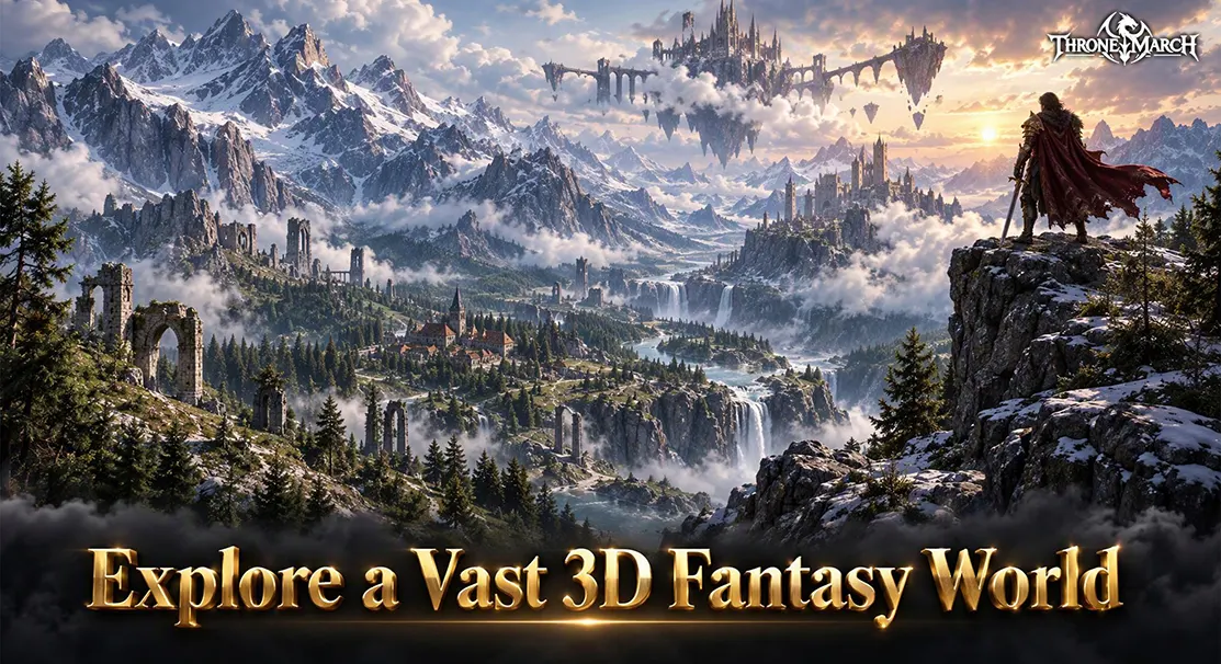 Explore a Vast 3D Fantasy World